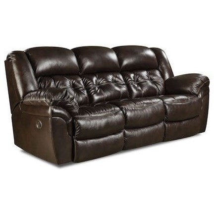 Double recliner outlet sofa leather